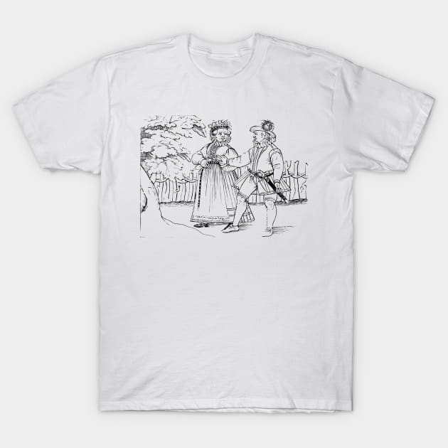 Bride and Groom T-Shirt by Artimaeus